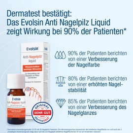 Evolsin Evolsin® Anti-Nagelpilz Liquid I Wissenschaftlich bestätigte Wirkweise I Geeignet für Diabetiker I Medizinprodukt I Nagelpilz Nagellack für Füsse und Hände I Nagelhärter