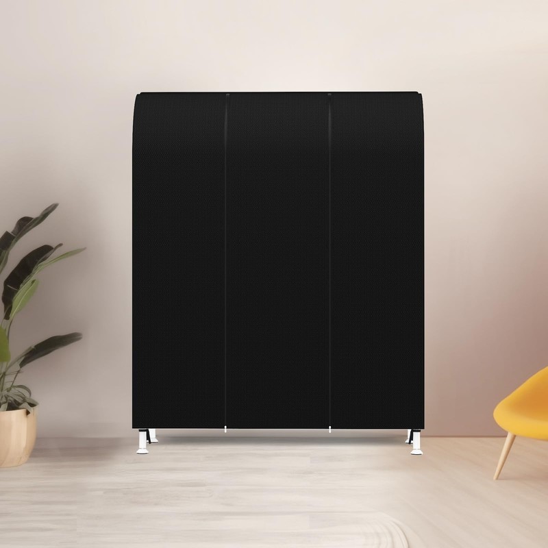 Zilink 50'' Garment Rack Cover Dustproof Clothes Rack Cover Breathable