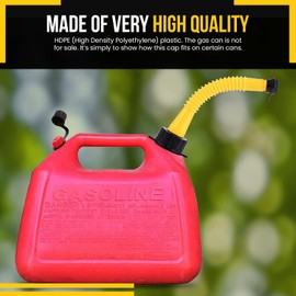 2 New Gas Can Vent Caps - Rear Vent Screw Caps for Replacement Gas Can - Vent Cap Fits Most Gott Rubbermaid Essence Briggs & Stratton and Some Kolpin Rotopax Fuel Diesel Kerosene Jugs