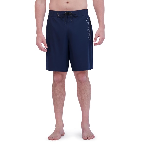 Spyder Men's Swim Trunks, Stretch, Quick-Dry, 9” Inseam Board Shorts,