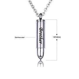 MEMORIALU Celtic Cross Bullet Urn Necklaces for Ashes Cremation Jewelry Stainless Steel Keepsake Memorial Pendant