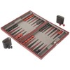 CHH 15" Black/Red Backgammon Set