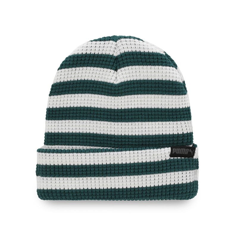 Puma Classics Mid Fit Beanie 025677 Knit Hat, Cold Green/Puma