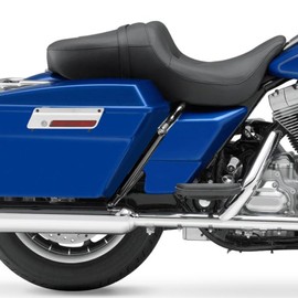 Mofun Touring SaddleBag Guard Compatible with Harley, Rear Crash Bar Fit Road King Street Glide Road Electra Glide 1997-2008, Gloss Black