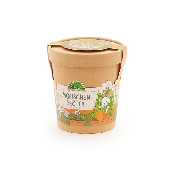Carrots in cup by "Die Stadtgärtner" | Growing set for