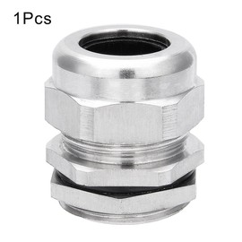 uxcell Cable Gland PG21 Stainless Steel Waterproof Cable Glands Joints Adjustable Connector for 15mm-18mm Dia Cable