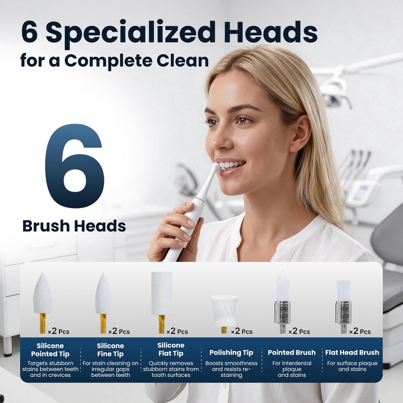 Tooth Polisher for Teeth，Teeth Polishing Kit for Daily Cleaning