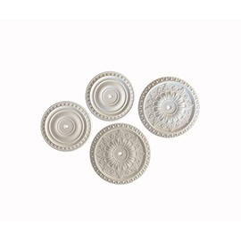 Linic Proops Dolls House Cornicing and/or Ceiling Roses, 12th Scale, Various Options (A1017) Free UK Postage (Pack of 4 Ceiling Roses)