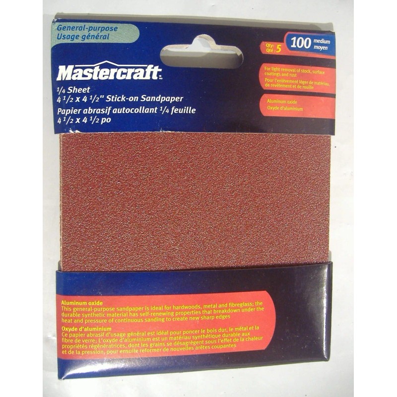 Mastercraft LOT OF 20 SHEETS 100 GRIT 1/4 SHEET PALM