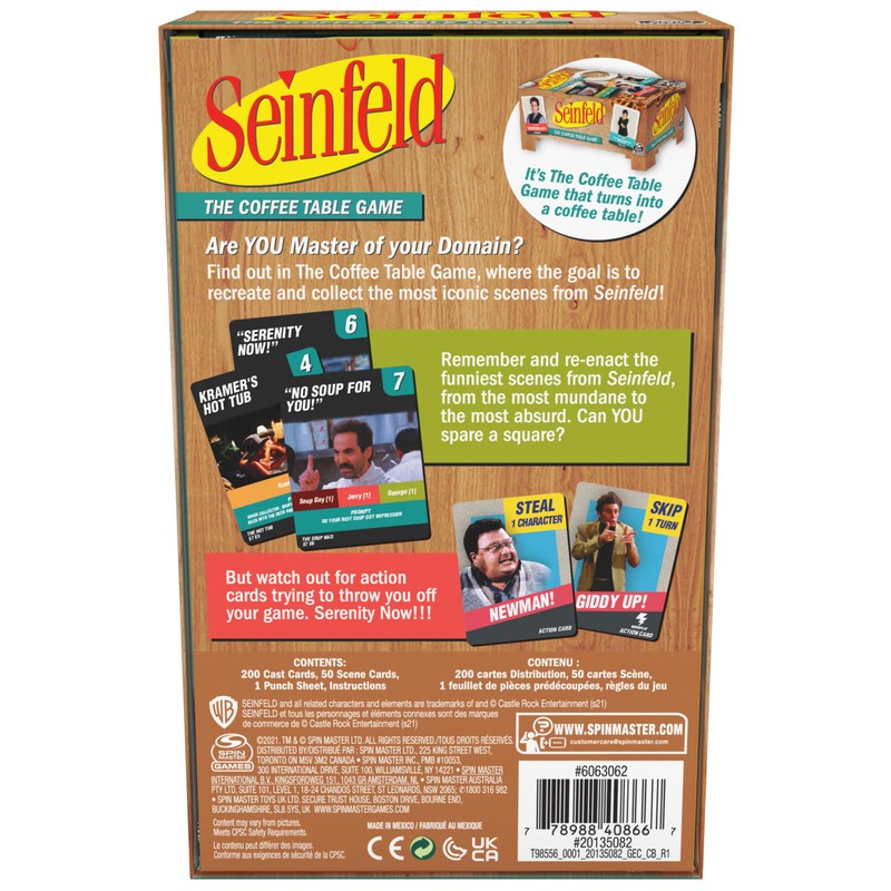 Spin Master Seinfeld TV Show, The Coffee Table Board Game,