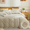 JELLYMONI Cotton Duvet Cover Twin XL Size - Light Khaki