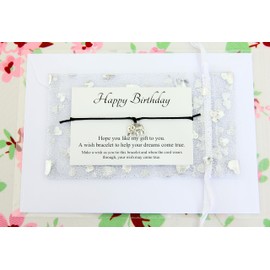 Lucor Happy Birthday Gifts | Elephant Wish String Bracelet | Gifts for Birthday(Black)