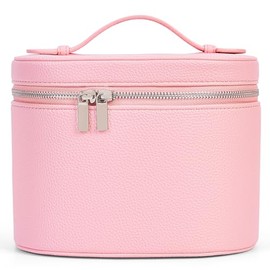 YFGBCX - Bolsa de maquillaje con divisor extraíble, bolsa de aseo portátil, organizador de maquillaje, Rosa, 7.87x5.91x5.51 inches