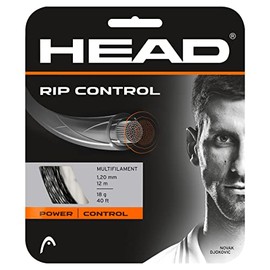 HEAD Unisex's Set Rip Control 05/06 Racquet String-Multi-Colour/Black, Size 18