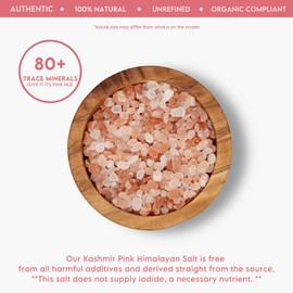 LA SALT CO Kashmir 2.5 Lbs Pink Himalayan Salt Jar, Coarse | 100% Pure, Food Grade with 84 Trace Minerals | Kosher Certified, Vegan, Non-GMO, & Cruelty-Free (Jar Style May Vary)