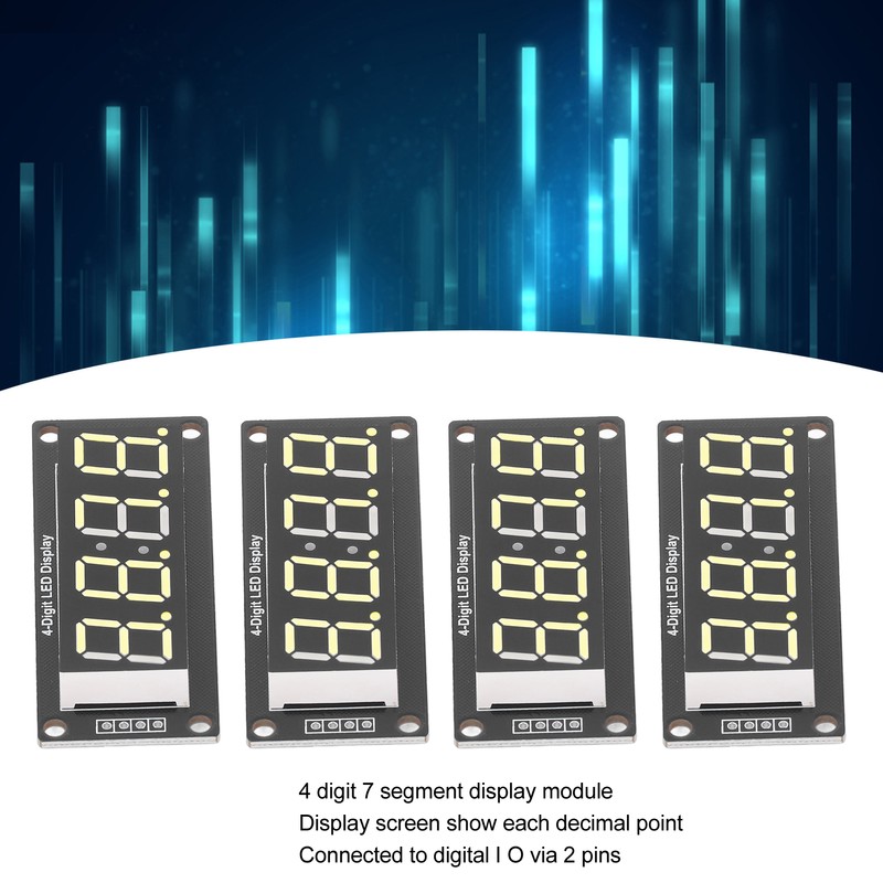 4 Set 4 Digit Digital Tube LED Display Board 7
