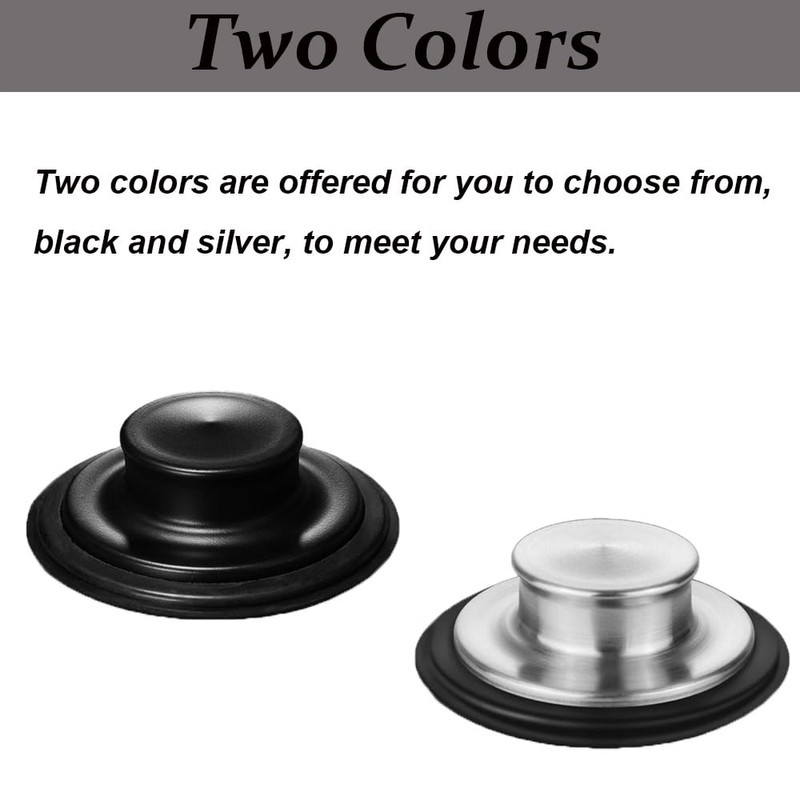 SEIWEI 2 Pcs Kitchen Sink Stopper, Stainless Steel Universal Sink