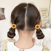 WRBAJIS 8Pcs Sunflower Hair Ties Cute Elastic Flower Hair Bands