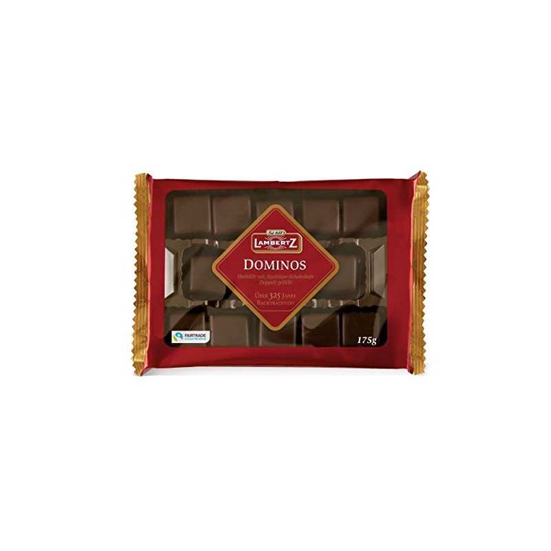 Lambertz Dominos Dark Bitter Pack of 6 x 175 g