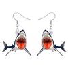 RAIDIN Cute Acrylic Ocean Marine Animal Whale Shark Dangle Earrings