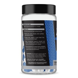 Anabolic Warfare Project Bulk, Mass Building Formula, Protein Synthesis, Strength, Muscle Definition, Made with Botanicals*