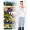 Colemoly Rain Poncho for Adults 10 Pack Clear Disposable Raincoat,