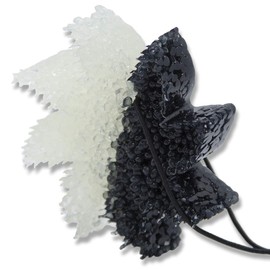 Icy Black Scented Lone Star Candles and More's Premium 2-Color Sun Burst Freshie, A Uniquely Masculine and Earthy Blend of Light Musk and Ozonic Notes, Car Freshener, USA Made