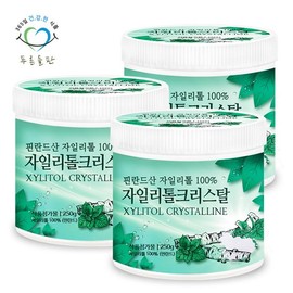 green fields Pureun Deulpan Finnish Xylitol Crystals 250g x 3 bottles / 푸른들판 핀란드산 자일리톨 크리스탈 250gx3통