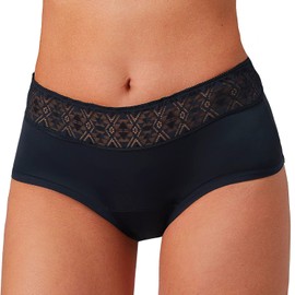 Feel Natural Saugfähige Unterhose Schutz und Komfort, waschbar und wiederverwendbar, Farbe: Schwarz, Größe XXL (44/46)