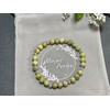 Majas Perlen Peridot Armband Perlen echt 6mm mit Sterling Silber