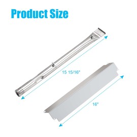 Replace parts Grill Repair Kit Replacement for Charbroil 463243911 463243812 T-22D 463246910 463270614 463270613 Gas Grill,Heat Plates,Burner Tube,Carryover Tube and Igniter for Char-Broil 2 Burners