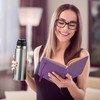 Relaxdays Stainless Steel Water Bottle, 400 ml, Leak-Proof, Cold &