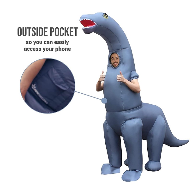 Morph Inflatable Diplodocus Costume Blow Up, Inflatable Dinosaur Costume Adult,