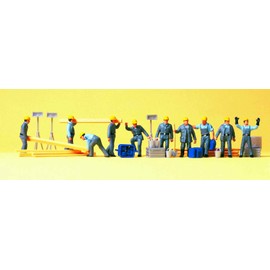 TECHNICAL WORKERS - PREISER HO SCALE MODEL TRAIN FIGURES 10220