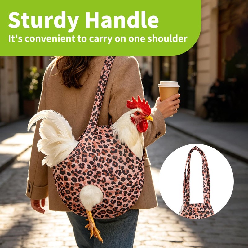 NeoBusy2 Pack Chicken Holder Bag with Leopard Print – Chicken