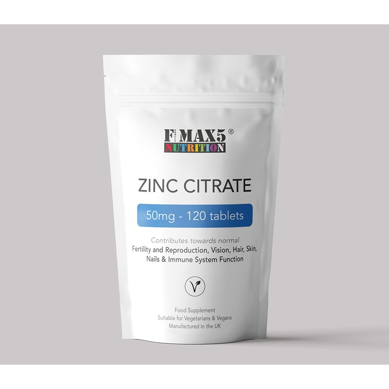 Zinc Citrate 50mg | 120/360 Tablets | One a Day