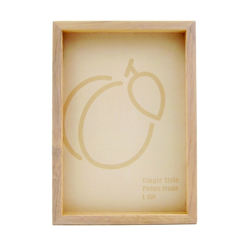 KING 815088 JWC-L-WH Photo Frame, Wooden Frame, L, White