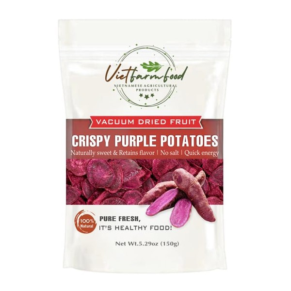 Crispy Purple Sweet Potatoes 5,29 oz (150g) VIETFARMFOOD: Lightly Fried