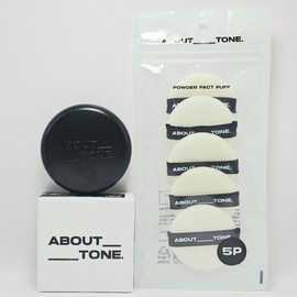 About Tone Blur Powder Pact 9g + Pact Puff 5p Adhesion Coverage About Tone Pact No. 1 Pair + Puff 5p / 어바웃톤 블러 파우더 팩트 9g+팩트퍼프5p 밀착력 커버력 어바웃톤 팩트 1호페어 ＋퍼프5p