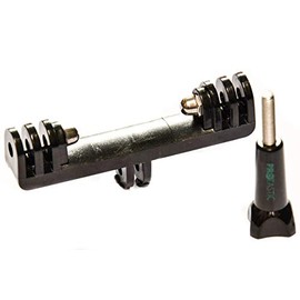 PROtastic® Dual Adapter for GoPro and Action Cameras - Forward + Backward Mount 2 Cameras