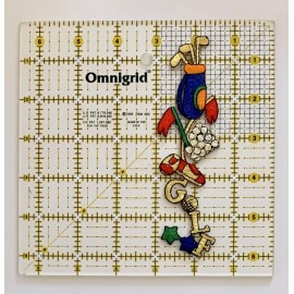 Golf Bag With Golf Clubs Patch Golfing Sports Golf Balls Appliqué Colorful