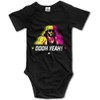 Pengshiliu Macho Man Oooh Yeah Baby Climbing Short Sleeve Onesie