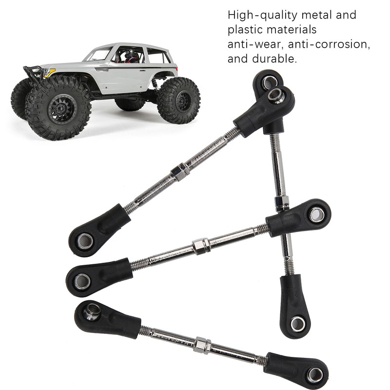 4pcs RC Steering Tie Rod Adjustable Rear Upper Linkage Rod