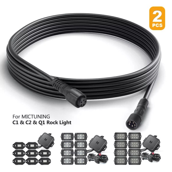 MICTUNING 10FT 5Pin Extension Wire Cable Cord, Fit C1 C2