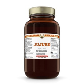 Jujube (Ziziphus Jujuba) Dry Fruit Tincture, Made in Hawaii, Organic Raw Materials, All Natural, Vegan, Pure Liquid Extract - 32 fl.oz