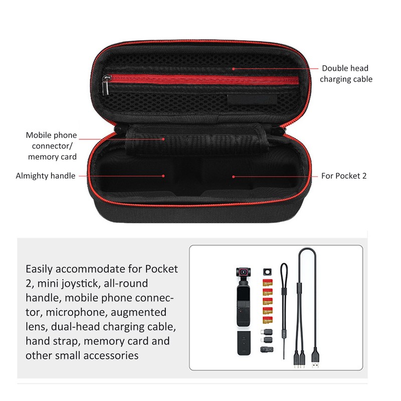 Handheld Camera Storage Bag Shockproof Carrying Case Protective Box for