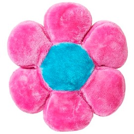 andiamo Flower Power Decorative Cushion for Room Decoration, Flower Cushion for Use as Sofa Cushion or Cuddly Cushion, Fluffy, 30 cm, Pink/Light Blue