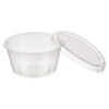 VEPATIM 100 Dressing Cups Sauce Cups 125 ml Transparent with