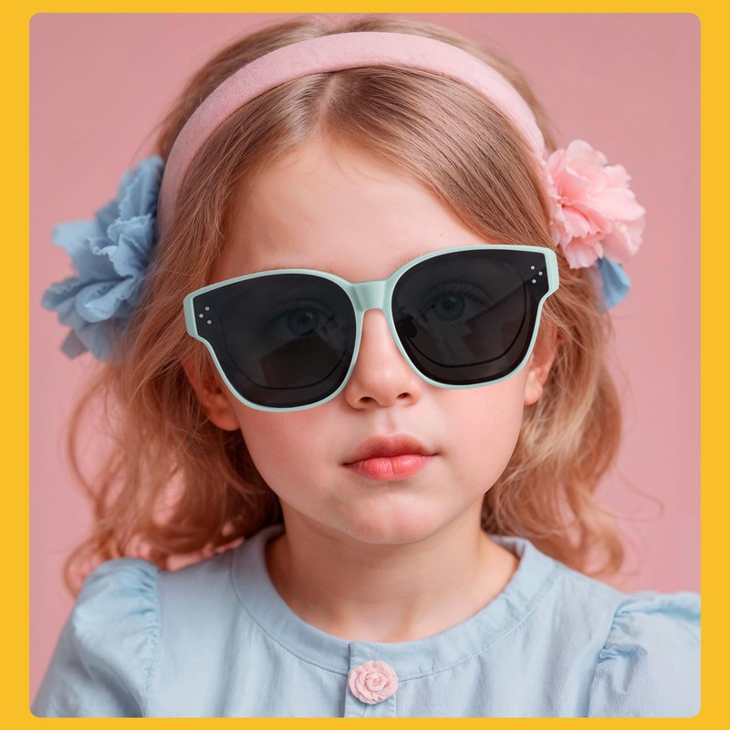 DreamCalf Kids Polarized Sunglasses Fit Over Glasses for Girls Boys