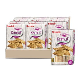 Suzie's Kamut Flatbreads with Rosemary, 4.5 Ounce Boxes (Pack of 12)